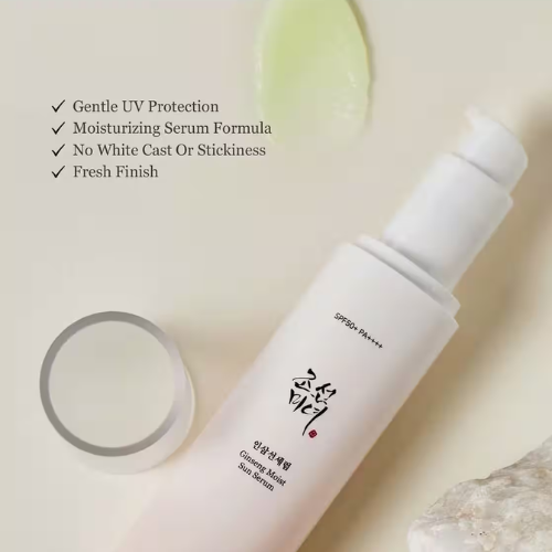 Beauty of Joseon Ginseng Moist Sun Serum SPF50+ PA++++ (50ml) | Lightweight Hydrating Sunscreen