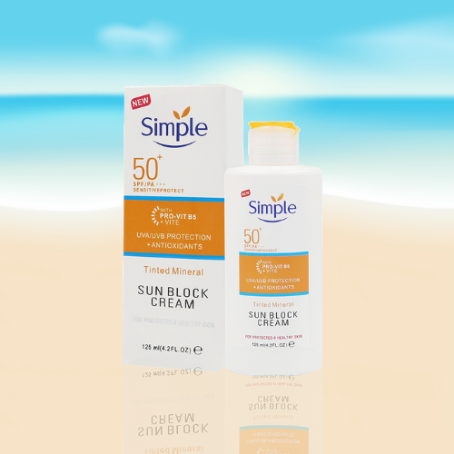 Simple Facial Sunscreen Sensitive Protect Sun Block SPF50+PA+++ 125ml