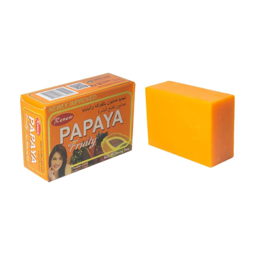 Renew Papaya Fruity Skin Whitening Soap – Brightening, Exfoliating & Nourishing Bar (135 g)