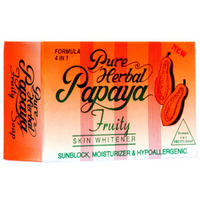 Pure Herbal Papaya Fruity Soap – Skin Whitening & Exfoliating Soap Bar (75g)
