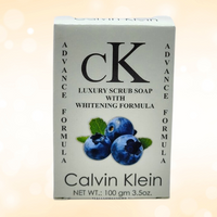 Calvin Klein Blueberry Luxury Scrub Soap with Whitening Formula – Skin Brightening & Deep Exfoliation
