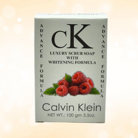 Calvin Klein Raspberry Luxury Scrub Soap with Whitening Formula – Deep Cleansing & Brightening