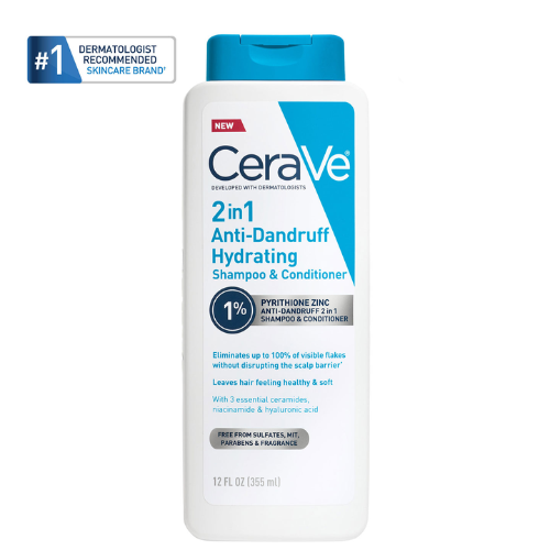 2-in-1 Anti-Dandruff Hydrating Shampoo & Conditioner – Cleanses, Treats & Moisturizes