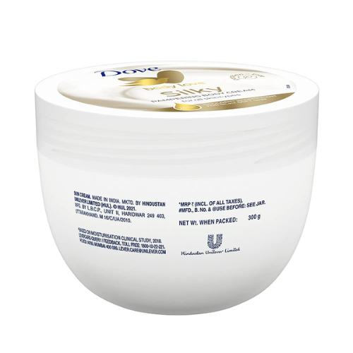 Dove Silky Nourishment Body Cream – Deep Moisturizing & Softening Formula for Silky Smooth Skin
