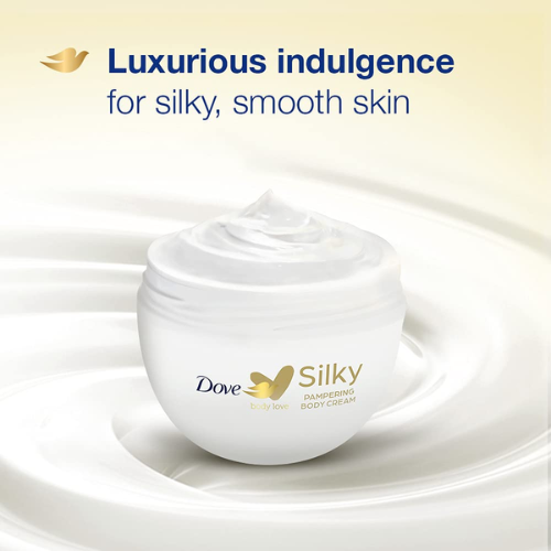 Dove Silky Nourishment Body Cream – Deep Moisturizing & Softening Formula for Silky Smooth Skin