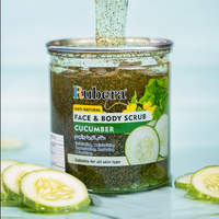 Rubera Cucumber Face & Body Scrub (500ml) | Refreshing & Soothing Exfoliator