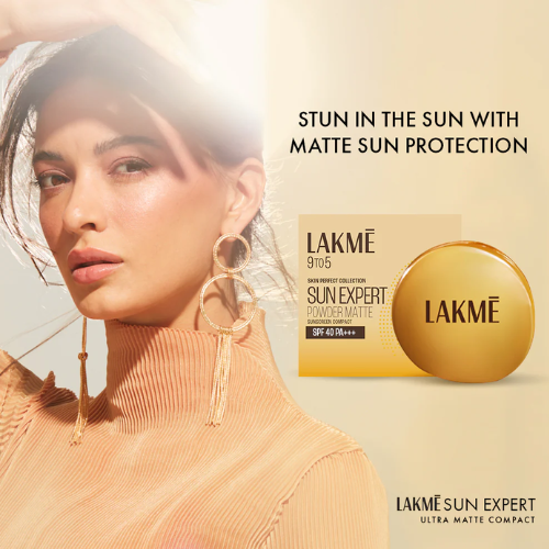 Lakmé Sun Expert Ultra Matte Compact SPF 40 PA+++ | Oil Control & Broad-Spectrum Protection | 7 g