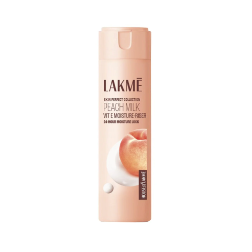 Lakmē Peach Ceramide Moisturizer with Hyaluronic | For Dry, Normal & Sensitive Skin | 200 ml