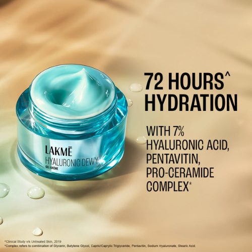 Lakmē Hyaluronic Dewy Gel Creme – Hydrating Gel with Hyaluronic Acid | 50 g