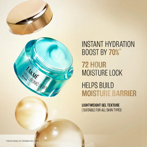 Lakmē Hyaluronic Dewy Gel Creme – Hydrating Gel with Hyaluronic Acid | 50 g