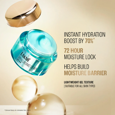 Lakmē Hyaluronic Dewy Gel Creme – Hydrating Gel with Hyaluronic Acid | 50 g