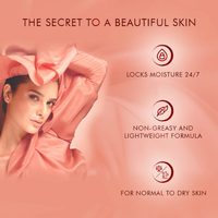 Lakmē Peach Ceramide Moisturizer with SPF 24| For Dry Skin, Normal Skin & Sensitive Skin 60ml