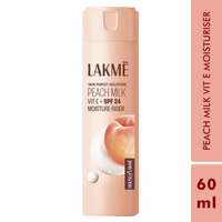 Lakmē Peach Ceramide Moisturizer with SPF 24| For Dry Skin, Normal Skin & Sensitive Skin 60ml