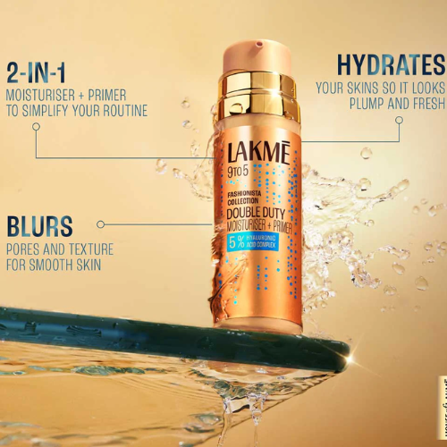 Lakmē 9to5 Double Duty Moisturizer + Primer 30g