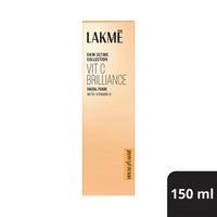 Lakmē Vitamin C Brilliance Facial Foam Vitamin C Foaming Facewash for brighter skin 150ML