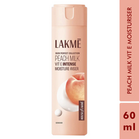 Lakmē Peach Ceramide Moisturizer with Hyaluronic,For Dry Skin, Normal Skin & Sensitive Skin 60ml
