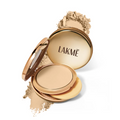 Lakmē 9to5 Unreal Dual Cover Pressed Powder Cocoa - Long-Lasting Professional Pressed Powder
