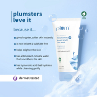 Plum 2% Niacinamide & Rice Water Face Wash - Gentle Brightening