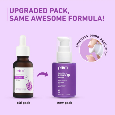 Plum 1% Retinol Serum for Face with Bakuchiol 20ml