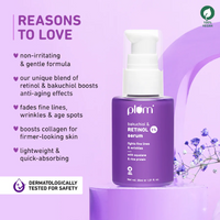 Plum 1% Retinol Serum for Face with Bakuchiol 30ml