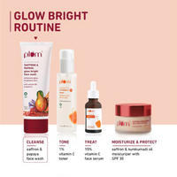 Plum Saffron & Papaya Glow Bright Face Wash 100g x2 Pack