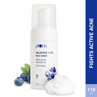 Plum 1% Salicylic Acid Foaming Face Wash for Acne - 110ml