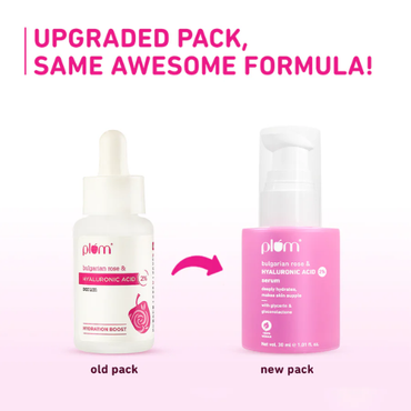 Plum 2% Hyaluronic Acid Serum for Face with Bulgarian Rose 30ml