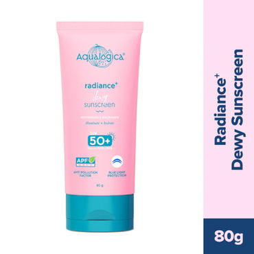 Aqualogica Radiance+ Dewy Sunscreen SPF 50+ PA++++ | Watermelon & Niacinamide – 80g
