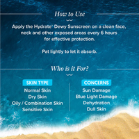Aqualogica Hydrate+ Dewy Sunscreen SPF 50+ PA++++ – 50g