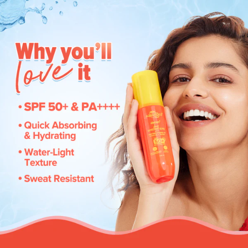 Aqualogica Detan+ Dewy Sunscreen Spray SPF 50+ PA++++ – 100ml