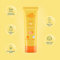Aqualogica Glow+ Dewy Sunscreen SPF 50+ PA++++ – 125g | Hydrating & Brightening