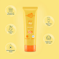 Aqualogica Glow+ Dewy Sunscreen SPF 50+ PA++++ – 125g | Hydrating & Brightening