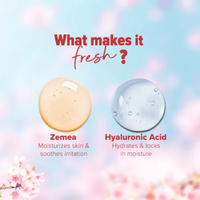 Aqualogica Refresh+ Cherry Blossom Bloom Body Mist – 150ml | Zemea & Hyaluronic Acid | Hydrating & Fragrant