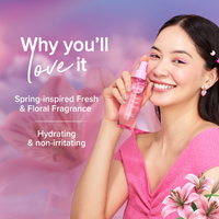 Aqualogica Refresh+ Dewy Floral Kiss Body Mist – 150ml | Zemea & Hyaluronic Acid | Hydrating & Fragrant