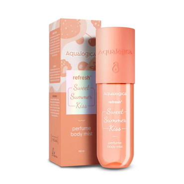 Aqualogica Refresh+ Sweet Summer Kiss Body Mist – 150ml | Zemea & Hyaluronic Acid | Hydrating & Fragrant