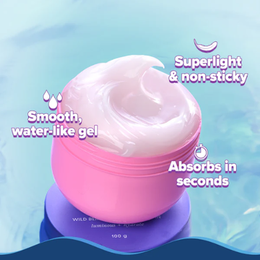Aqualogical Illuminate + Hydra Gel Moisturizer with Wild Berries & Alpha Arbutin - 100g