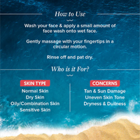Aqualogical Detan+ Smoothie Face Wash with Cherry Tomato & Glycolic Acid for Tan Removal - 100ml