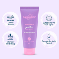 Aqualogical IIIuminate+ Smoothie Face Wash with Wild Berries & Alpha Arbutin for Luminous Glow - 100ml