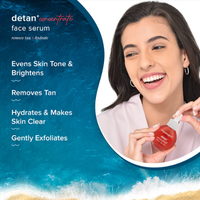 Aqualogical Detan+ Concentrate Face Serum with Cherry Tomato & Glycolic Acid for Tan Removal - 30ml