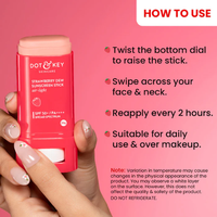 Dot & Key Strawberry Dew Sunscreen Stick SPF 50+ PA++++