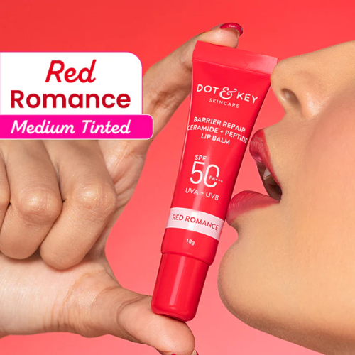 Dot & Key Ceramide + Peptide Lip Balm SPF 50 PA+++ (Red Romance)