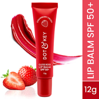 Dot & Key Vitamin C + E Brightening Lip Balm with SPF 50+ (Strawberry Crush High Tinted)