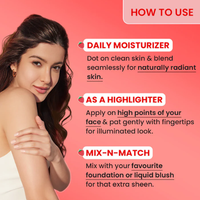 Dot & Key Strobe Cream (Moisturizer + Highlighter) Strawberry - Pearl Pink