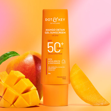 Dot & Key Mango + Detan Gel Sunscreen (Oil Free), SPF 50+ PA+++ 80g