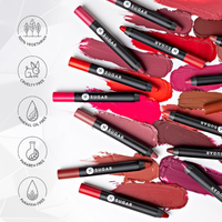 SUGAR Cosmetics  Matte As Hell Crayon Lipstick 35 Claire Redfield (Pure red)2.8gm