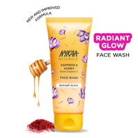 Nykaa Naturals Saffron, Honey & Vitamin C Face Wash For Brightens & Radiant Glow- For All Skin Types (100ml)