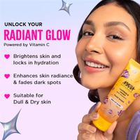 Nykaa Naturals Saffron, Honey & Vitamin C Face Wash For Brightens & Radiant Glow- For All Skin Types (100ml)