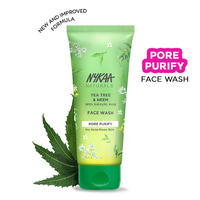 Nykaa Naturals Tea Tree & Neem With Salicylic Acid Face Wash For Pore Purifying-For Acne & Oily Skin (100ml)