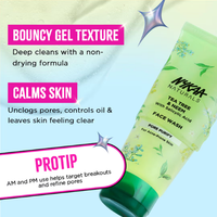 Nykaa Naturals Tea Tree & Neem With Salicylic Acid Face Wash For Pore Purifying-For Acne & Oily Skin (100ml)