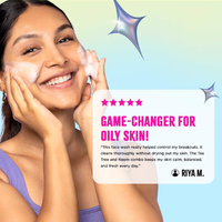 Nykaa Naturals Tea Tree & Neem With Salicylic Acid Face Wash For Pore Purifying-For Acne & Oily Skin (100ml)